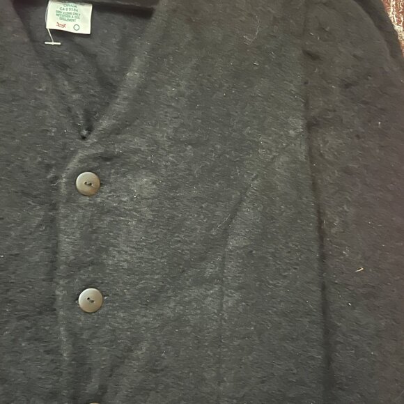COMRAGS Vintage Wool & Mohair Blend Cardigan Jacket - Made in Canada - Black NWT - Picture 9 of 14